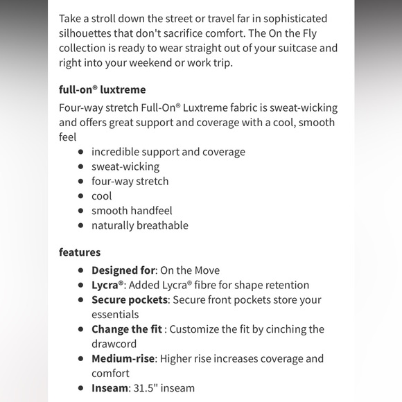 On the Fly Pant Full Length - Garnet - Picture 3 of 10